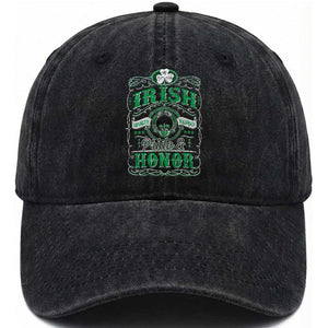 Vintage Irish Pride And Honor St Patricks Day Washed Cotton Baseball Cap TS11 Print Your Wear