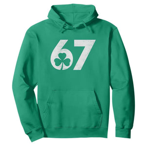 Funny St Patricks Day 67 Six Seven Vintage Shamrock Hoodie TS11 Irish Green Print Your Wear
