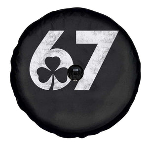 Funny St Patricks Day 67 Six Seven Vintage Shamrock Spare Tire Cover TS11 Print Your Wear