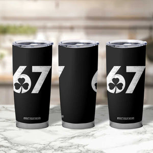 Funny St Patricks Day 67 Six Seven Vintage Shamrock Tumbler Cup TS11 Print Your Wear
