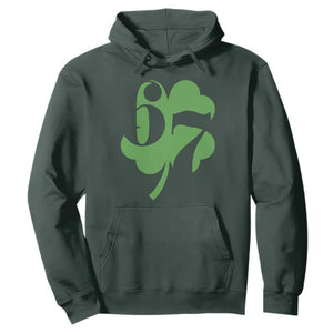 Funny St Patricks Day 67 Six Seven Meme Shamrock Hoodie TS11 Dark Forest Green Print Your Wear