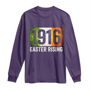 Ireland Easter Rising 1916 Long Sleeve Shirt Irish Rebellion Vintage Flag TS11 Purple Print Your Wear