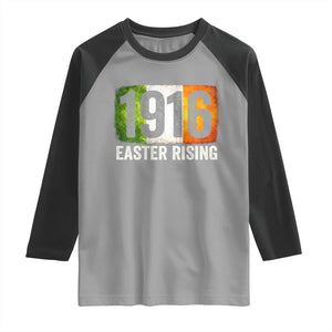 Ireland Easter Rising 1916 Raglan Shirt Irish Rebellion Vintage Flag TS11 Sport Gray Black Print Your Wear