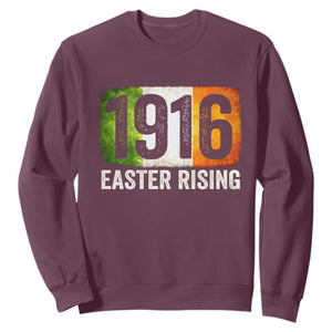 Ireland Easter Rising 1916 Sweatshirt Irish Rebellion Vintage Flag TS11 Maroon Print Your Wear