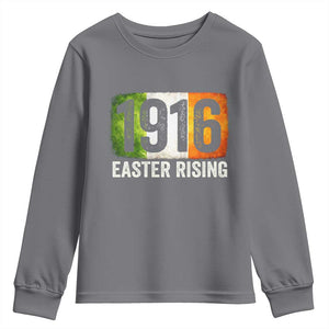 Ireland Easter Rising 1916 Youth Sweatshirt Irish Rebellion Vintage Flag TS11 Charcoal Print Your Wear