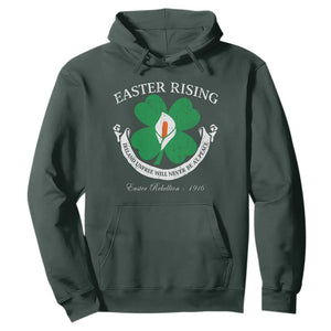 Easter Rising Hoodie Ireland Unfree Will Never Be At Peace 1916 Irish Rebellions TS11 Dark Forest Green Print Your Wear