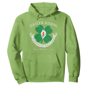 Easter Rising Hoodie Ireland Unfree Will Never Be At Peace 1916 Irish Rebellions TS11 Lime Print Your Wear