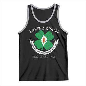 Easter Rising Tank Top Ireland Unfree Will Never Be At Peace 1916 Irish Rebellions TS11 Black Athletic Heather Print Your Wear