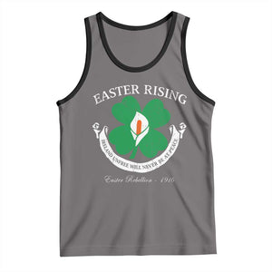 Easter Rising Tank Top Ireland Unfree Will Never Be At Peace 1916 Irish Rebellions TS11 Deep Heather Black Print Your Wear
