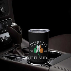 Dublin Ireland Est 988 Tumbler Cup St Patricks Day Shamrock Leaf TS11 Print Your Wear