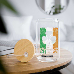 Chicago IL St Patricks Day Glass Can Distressed Shamrock Vintage Irish Flag TS11 Print Your Wear