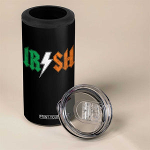 Funny Irish Rocker St Patricks Day Lightning Bolt Rock Music Lover 4 in 1 Can Cooler Tumbler TS11 Print Your Wear