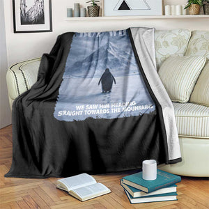 We Saw Him Heading Straight Towards The Mountain But Why Nihilist Penguin Throw Blanket TS11 Print Your Wear
