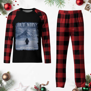 We Saw Him Heading Straight Towards The Mountain But Why Nihilist Penguin Plaid Pajama Set TS11 Buffalo Plaid Print Your Wear