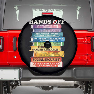 Hands Off Spare Tire Cover Social Security And Medicare Protest Colorful Books TS11 Black Print Your Wear