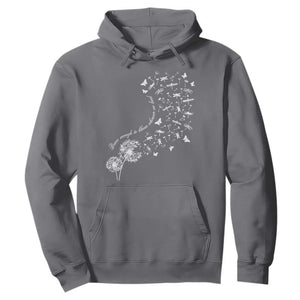 Military Child Month Hoodie Brave Enough To Bloom Wherever We Land Dandelion Flowers TS11 Charcoal Print Your Wear