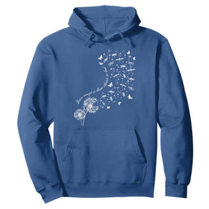 Military Child Month Hoodie Brave Enough To Bloom Wherever We Land Dandelion Flowers TS11 Royal Blue Print Your Wear