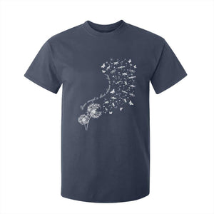 Military Child Month T Shirt For Kid Brave Enough To Bloom Wherever We Land Dandelion Flowers TS11 Navy Print Your Wear