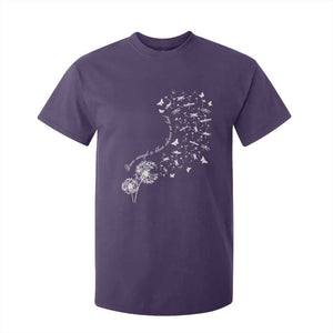 Military Child Month T Shirt For Kid Brave Enough To Bloom Wherever We Land Dandelion Flowers TS11 Purple Print Your Wear