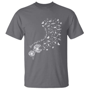 Military Child Month T Shirt Brave Enough To Bloom Wherever We Land Dandelion Flowers TS11 Charcoal Print Your Wear