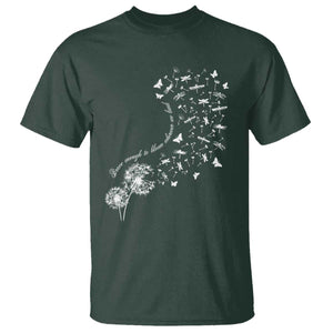 Military Child Month T Shirt Brave Enough To Bloom Wherever We Land Dandelion Flowers TS11 Dark Forest Green Print Your Wear