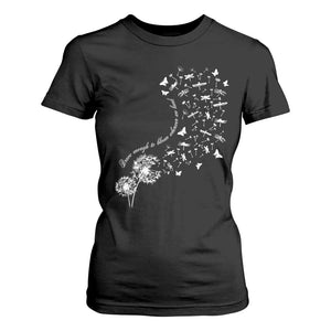 Military Child Month T Shirt For Women Brave Enough To Bloom Wherever We Land Dandelion Flowers TS11 Black Print Your Wear