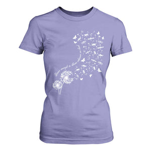 Military Child Month T Shirt For Women Brave Enough To Bloom Wherever We Land Dandelion Flowers TS11 Violet Print Your Wear