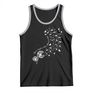 Military Child Month Tank Top Brave Enough To Bloom Wherever We Land Dandelion Flowers TS11 Black Athletic Heather Print Your Wear