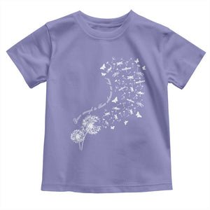 Military Child Month Toddler T Shirt Brave Enough To Bloom Wherever We Land Dandelion Flowers TS11 Violet Print Your Wear