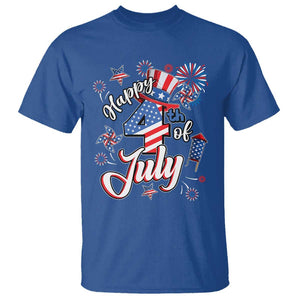 Funny Patriotic Independence Day T Shirt Happy 4th Of July American Firework TS11 Royal Blue Print Your Wear