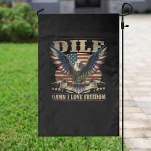 Funny 4th Of July DILF Damn I Love Freedom Garden Flag Bald Eagle American Flag TS11 Print Your Wear