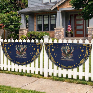 Funny 4th Of July DILF Damn I Love Freedom Patriotic Fan Flag Bald Eagle American Flag