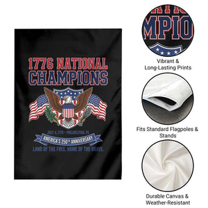 1776 National Champions 250th Anniversary USA Garden Flag Land Of The Free Home Of The Brave TS11 Print Your Wear