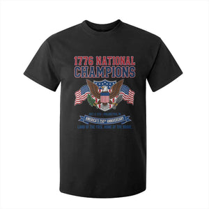 1776 National Champions 250th Anniversary USA T Shirt For Kid Land Of The Free Home Of The Brave