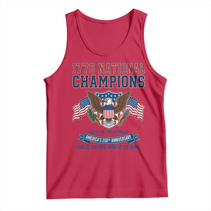 1776 National Champions 250th Anniversary USA Tank Top Land Of The Free Home Of The Brave