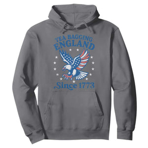 Tea Bagging England Since 1773 Hoodie Patriotic Eagle 4th of July