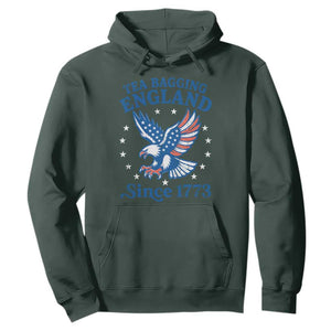 Tea Bagging England Since 1773 Hoodie Patriotic Eagle 4th of July