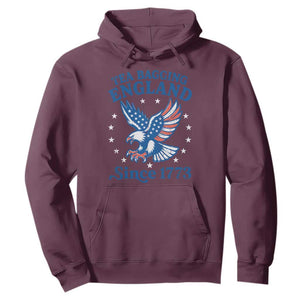Tea Bagging England Since 1773 Hoodie Patriotic Eagle 4th of July