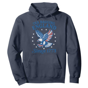 Tea Bagging England Since 1773 Hoodie Patriotic Eagle 4th of July