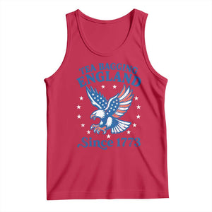 Tea Bagging England Since 1773 Tank Top Patriotic Eagle 4th of July