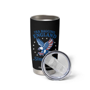 Tea Bagging England Since 1773 Tumbler Cup Patriotic Eagle 4th of July