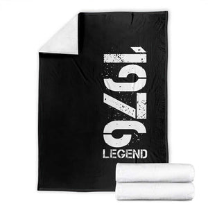 Vintage 1976 Legend Throw Blanket 50th Birthday Gifts Special Milestone