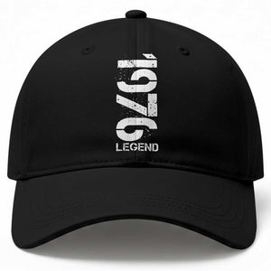 Vintage 1976 Legend Baseball Cap 50th Birthday Gifts Special Milestone