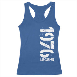 Vintage 1976 Legend Racerback Tank Top 50th Birthday Gifts Special Milestone