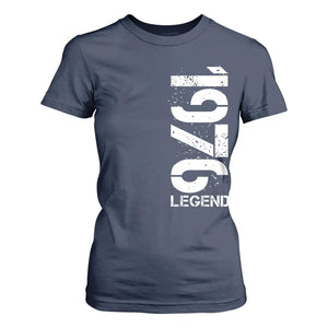 Vintage 1976 Legend T Shirt For Women 50th Birthday Gifts Special Milestone TS11 Navy Print Your Wear