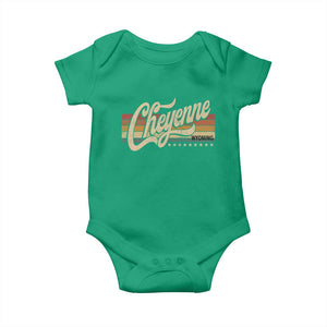 Cheyenne Wyoming Pride Retro Vintage WY State Baby Onesie