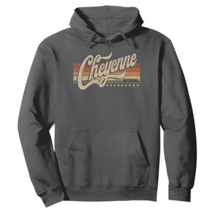 Cheyenne Wyoming Pride Retro Vintage WY State Hoodie