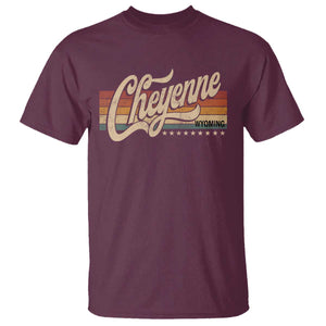 Cheyenne Wyoming Pride Retro Vintage WY State T Shirt