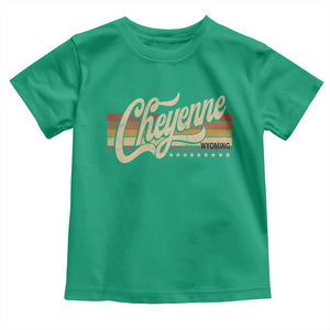 Cheyenne Wyoming Pride Retro Vintage WY State Toddler T Shirt