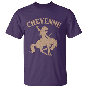 Cheyenne State Native American Cowboy Rodeo T Shirt TS11 Purple Print Your Wear
